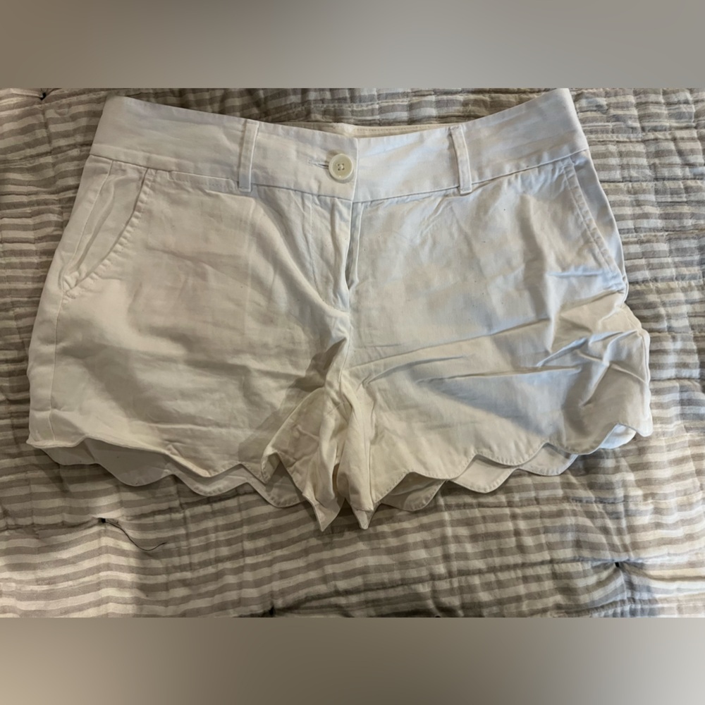 Loft Riviera Shorts Scalloped Hem